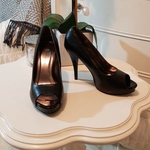 Rampage Peep Toe Pumps